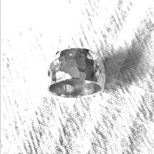 R1343 Retired Silpada Hammered Silver Ring Size 6